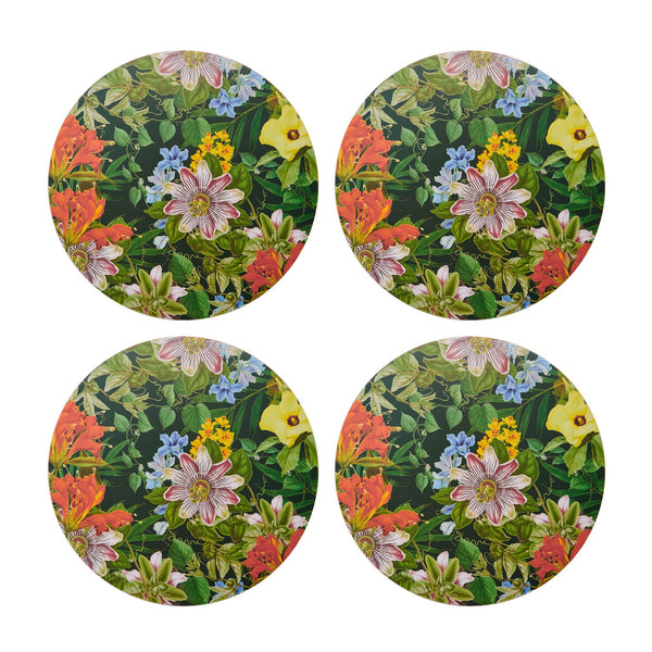 Creative Tops Set Of 4 Round Placemats - Floral