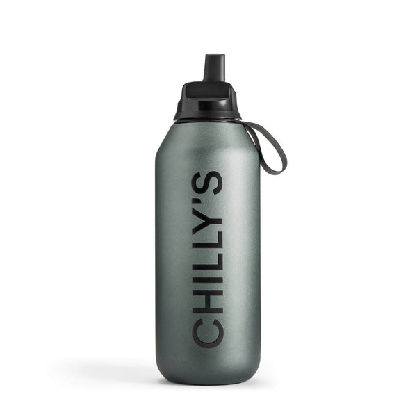 Chilly's Series 2 500ml Flip Reusable Water Bottle - Ombre Slate