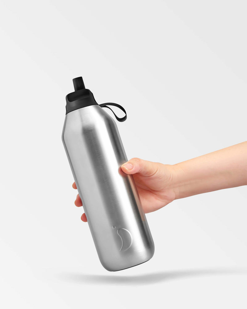 Chilly's Series 2 Flip Reusable 1000ml 90% Recycled Stainless Steel Water Bottle