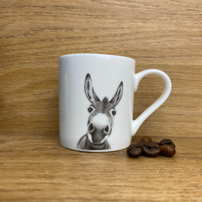 Katherine Sheard Fine China Espresso Mug - Doris Donkey