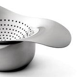 Robert Welch Drift 18|10 Mirror Polished Stainless Steel Tea Strainer with Bowl