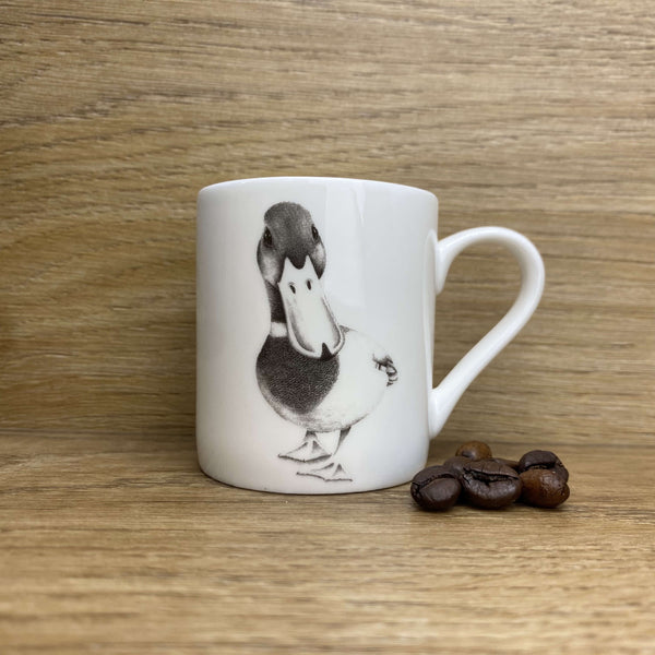 Katherine Sheard Fine China Espresso Mug - Duke Duck