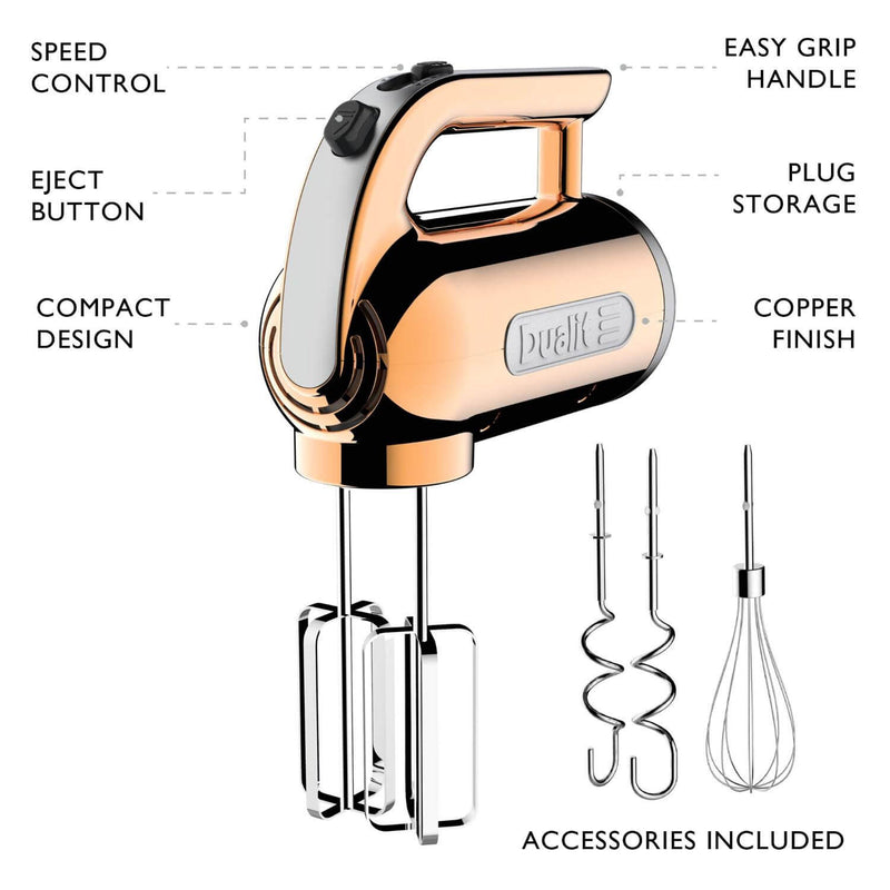 Dualit 89307 400W Hand Mixer - Copper