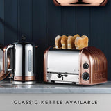 Dualit Classic 1.7 Litre Jug Kettle & 4-Slice Toaster Set - Copper & Chrome