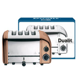 Dualit Classic 1.7 Litre Jug Kettle & 4-Slice Toaster Set - Copper & Chrome