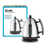 Dualit Lite 1.5 Litre Jug Kettle & 2-Slice Toaster Set - Black & Stainless Steel