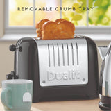 Dualit Lite 1.5 Litre Jug Kettle & 2-Slice Toaster Set - Black & Stainless Steel