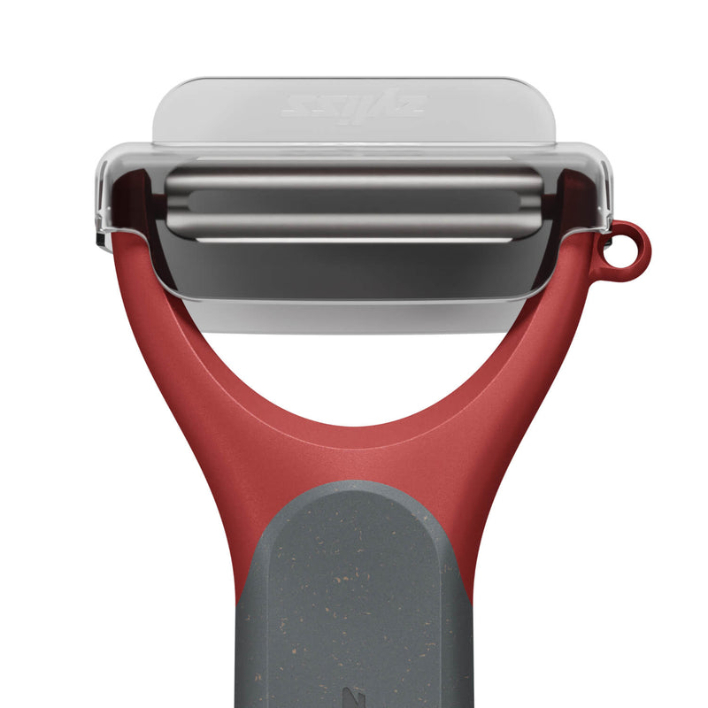 Zyliss Eco Handle Y Soft Skin Peeler - Red