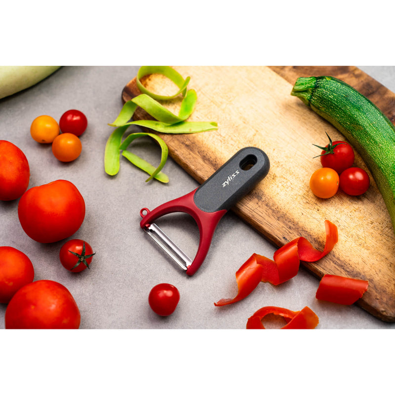 Zyliss Eco Handle Y Soft Skin Peeler - Red