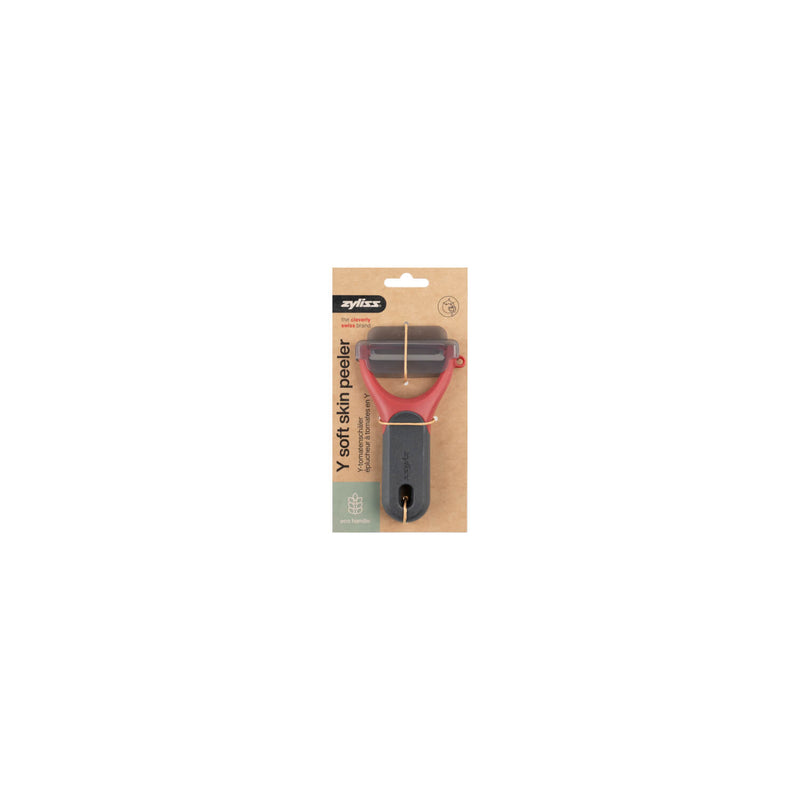 Zyliss Eco Handle Y Soft Skin Peeler - Red