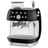 Smeg 50s Style Retro EGF03 Bean-to-Cup Espresso Coffee Machine - Black