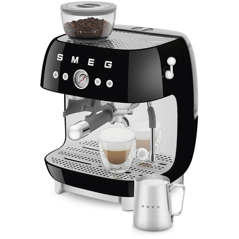 Smeg 50s Style Retro EGF03 Bean-to-Cup Espresso Coffee Machine - Black