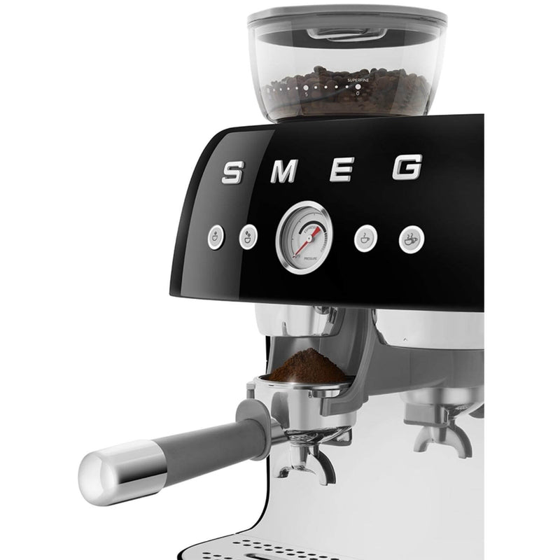 Smeg 50s Style Retro EGF03 Bean-to-Cup Espresso Coffee Machine - Black