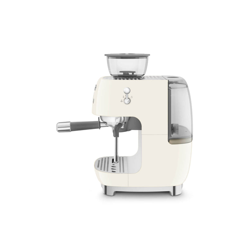 Smeg 50s Style Retro EGF03 Bean-to-Cup Espresso Coffee Machine - Cream