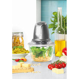 Salter EK3264 Cosmos Electric 1.2 Litre Glass Food Chopper - Gun Metal