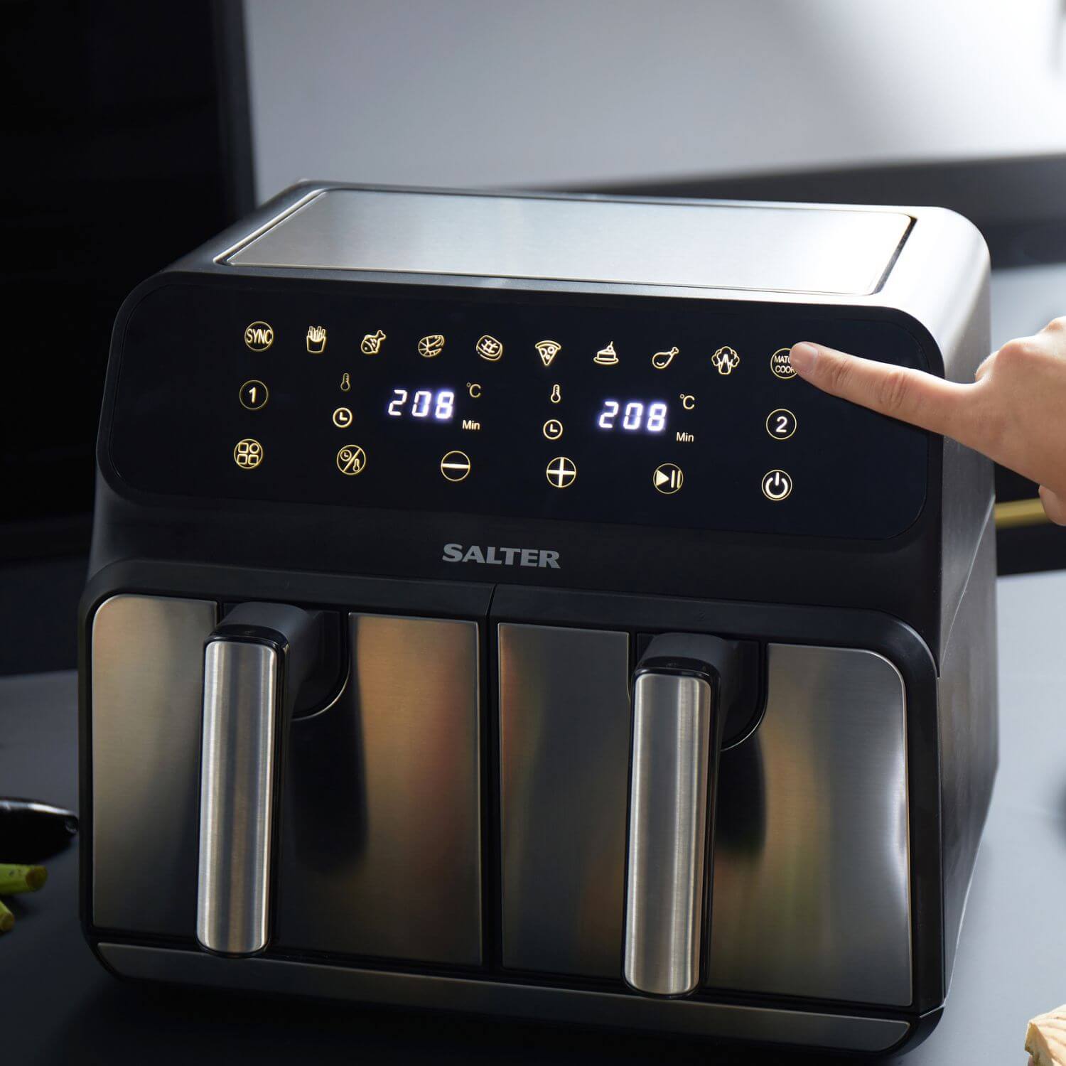 Buy Salter | EK5196 Double Drawer Air Pro 7.6 Litre Digital Air Fryer ...