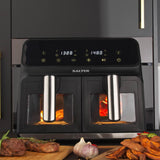 Salter EK5196GW Dual-View Pro 7.6 Litre DoubleDrawer Air Fryer - Black