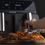 Buy Salter  EK5196 Double Drawer Air Pro 7.6 Litre Digital Air Fryer –  Potters Cookshop