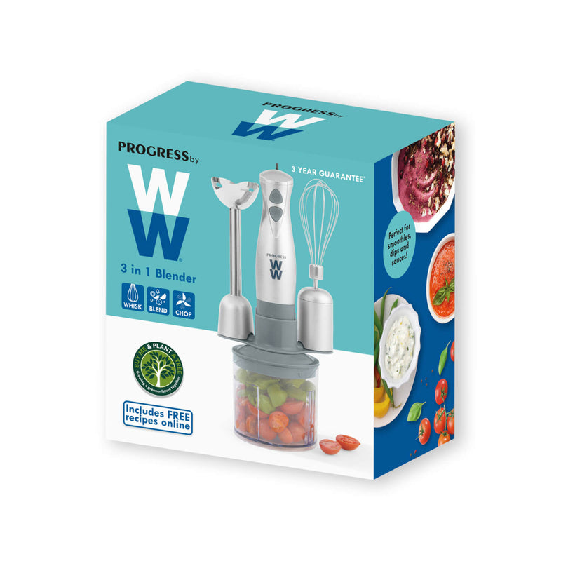 Progress By Ww EK5247WW 3-in-1 Hand Blender Set - Silver