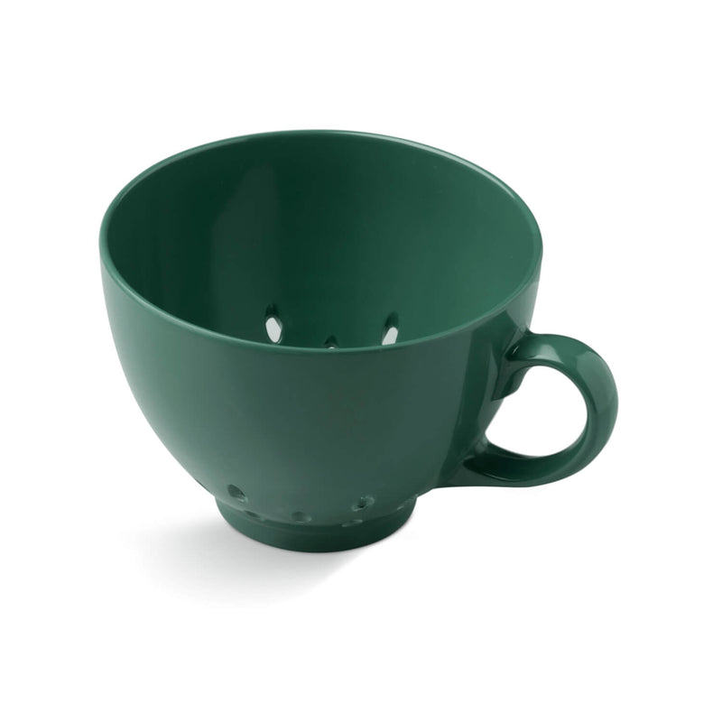 Zeal Berry 10cm Melamine Colander with Handle - Forest Green