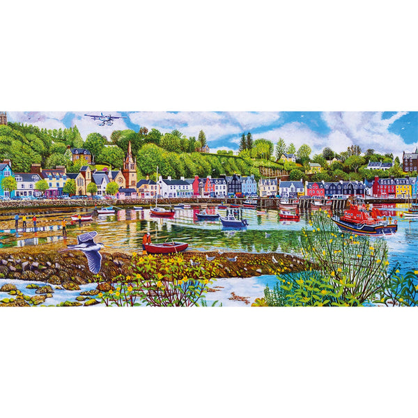 Gibsons 636 Piece Panoramic Jigsaw Puzzle - Low Tide At Tobermory