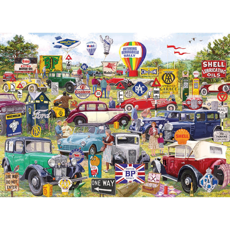 Gibsons 1000 Piece Jigsaw Puzzle - Motoring Memorabilia