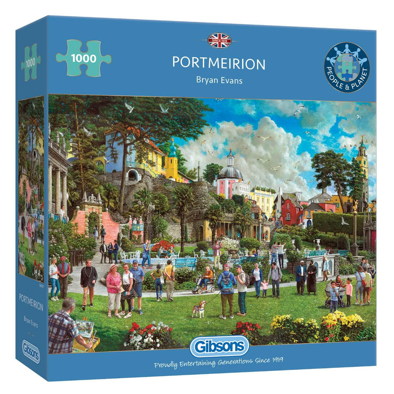 Gibsons 1000 Piece Jigsaw Puzzle - Portmeirion