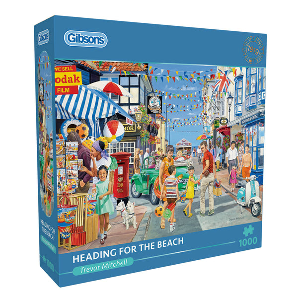 Gibsons 1000 Piece Jigsaw Puzzle - Heading For The Beach