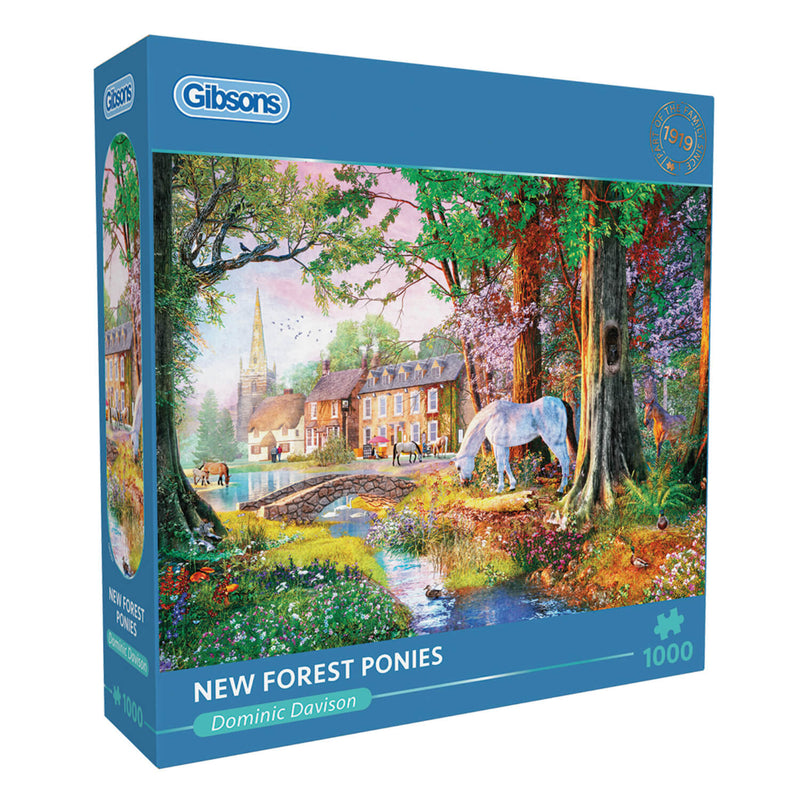 Gibsons 1000 Piece Jigsaw Puzzle - New Forest Ponies