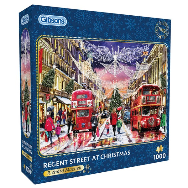 Gibsons 1000 Piece Jigsaw Puzzle - Regent Street At Christmas