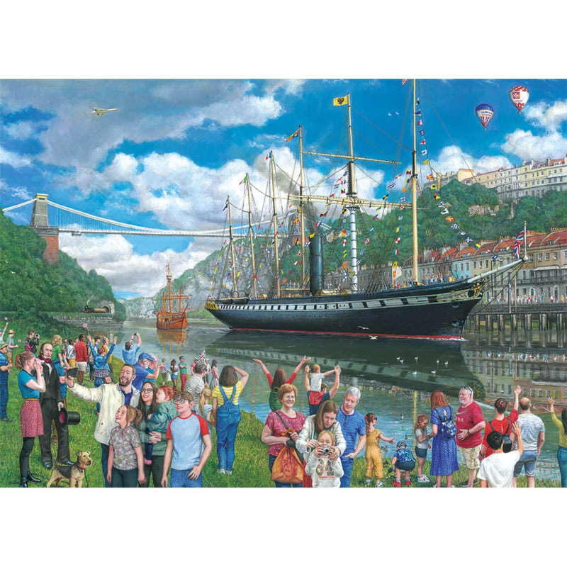 Gibsons 1000 Piece Jigsaw Puzzle - SS Great Britain - An Imagined Odyssey