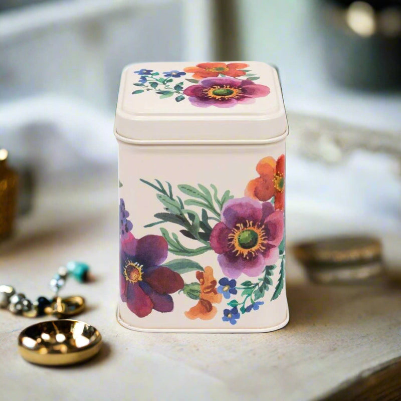 Emma Bridgewater Small Square Tin - Garden Flowers