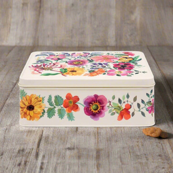 Emma Bridgewater Deep Rectangular Tin - Garden Flowers