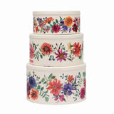 Emma Bridgewater Set of 3 Round Cake Tins - Garden Flowers