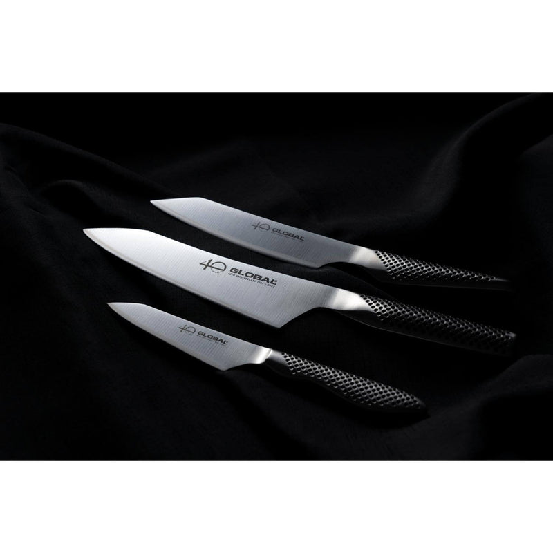 Global 40th Anniversary G-458110AB 3-Piece Knife Set