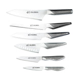 Global 40th Anniversary G-52AN7-C 7-Piece Knife Block Set