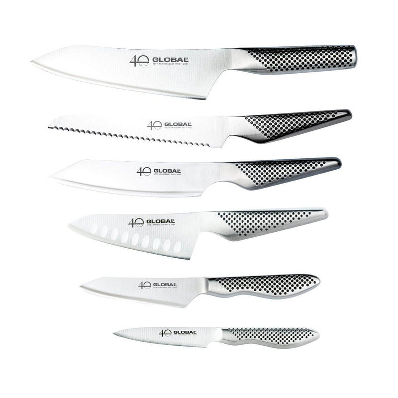 Global 40th Anniversary G-52AN7-C 7-Piece Knife Block Set