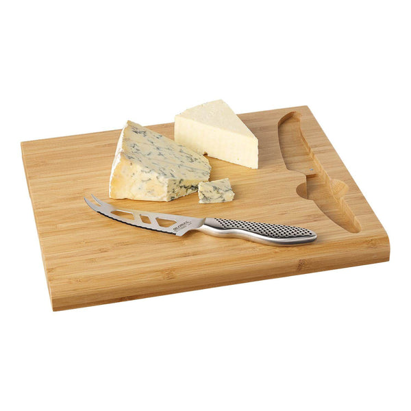 Global G-295/BD Cheese Board & GS-95 10.5cm Knife Set