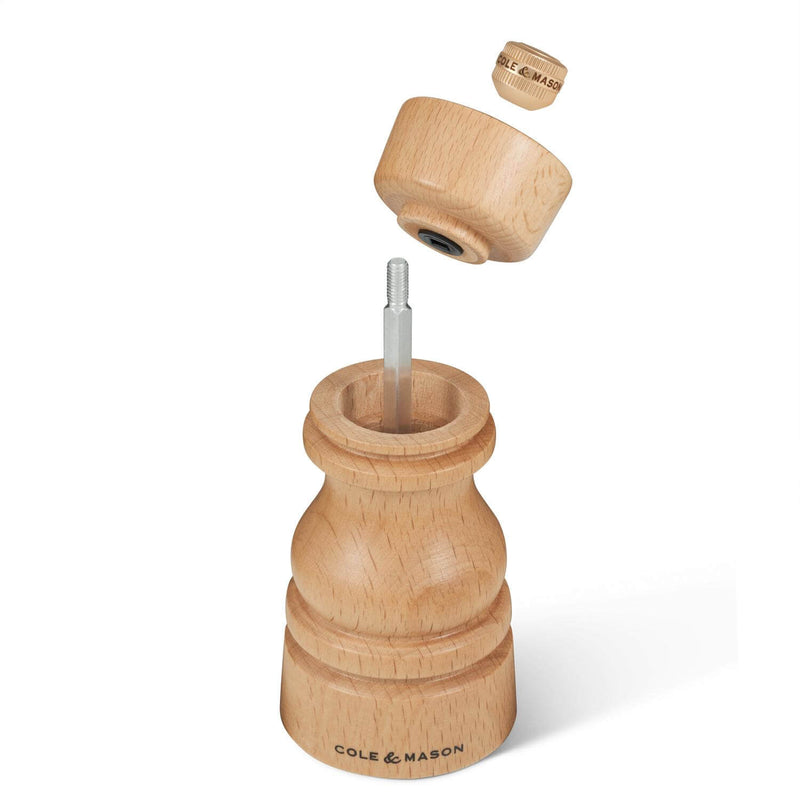 Cole & Mason London 13cm Beech Wood Salt Mill - Natural Beech