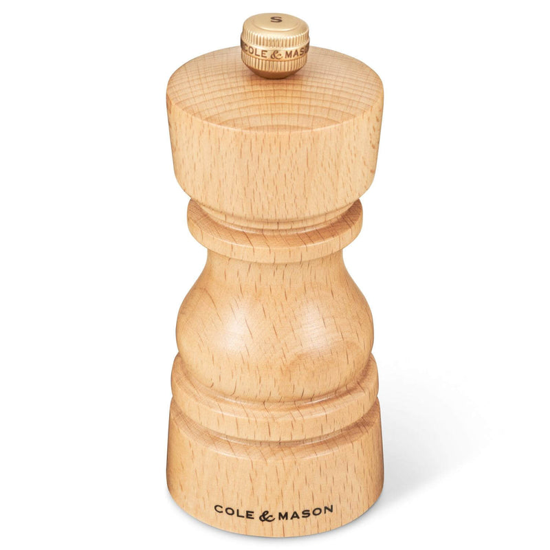 Cole & Mason London 13cm Beech Wood Salt Mill - Natural Beech