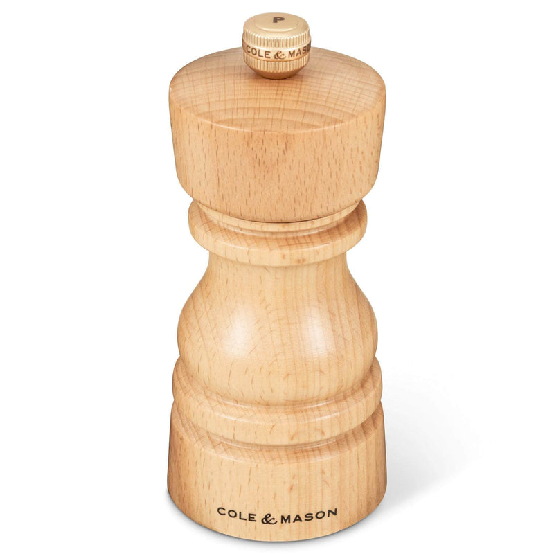 Cole & Mason London 13cm Beech Wood Pepper Mill - Natural Beech