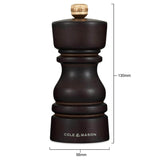 Cole & Mason London 13cm Beech Wood Salt Mill - Dark Chocolate