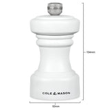 Cole & Mason Hoxton 10.4cm Beech Wood Salt Mill - White