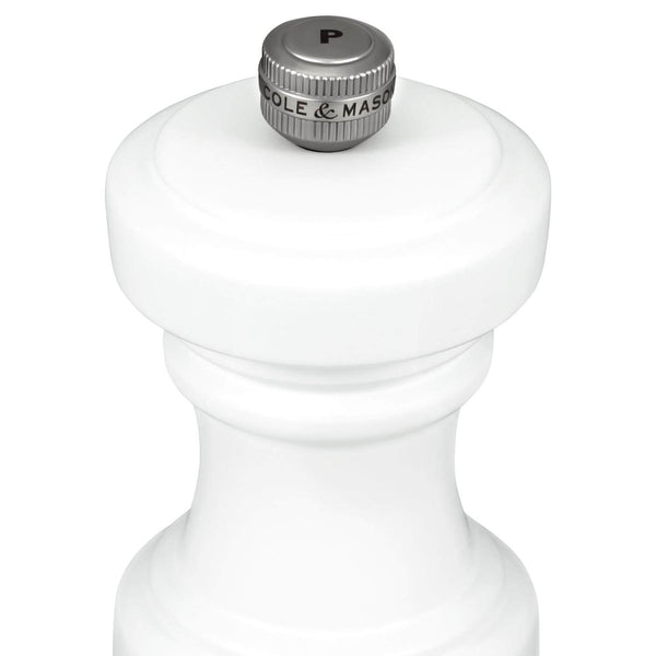 Cole & Mason Hoxton 10.4cm Beech Wood Pepper Mill - White