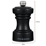 Cole & Mason Hoxton 10.4cm Beech Wood Salt Mill - Black