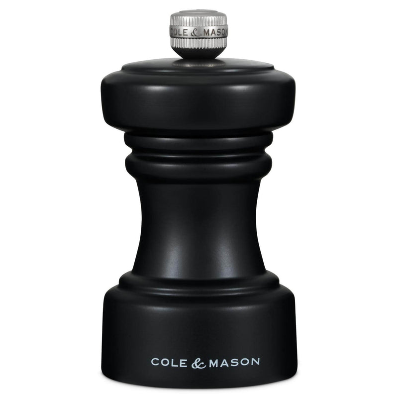 Cole & Mason Hoxton 10.4cm Beech Wood Salt Mill - Black