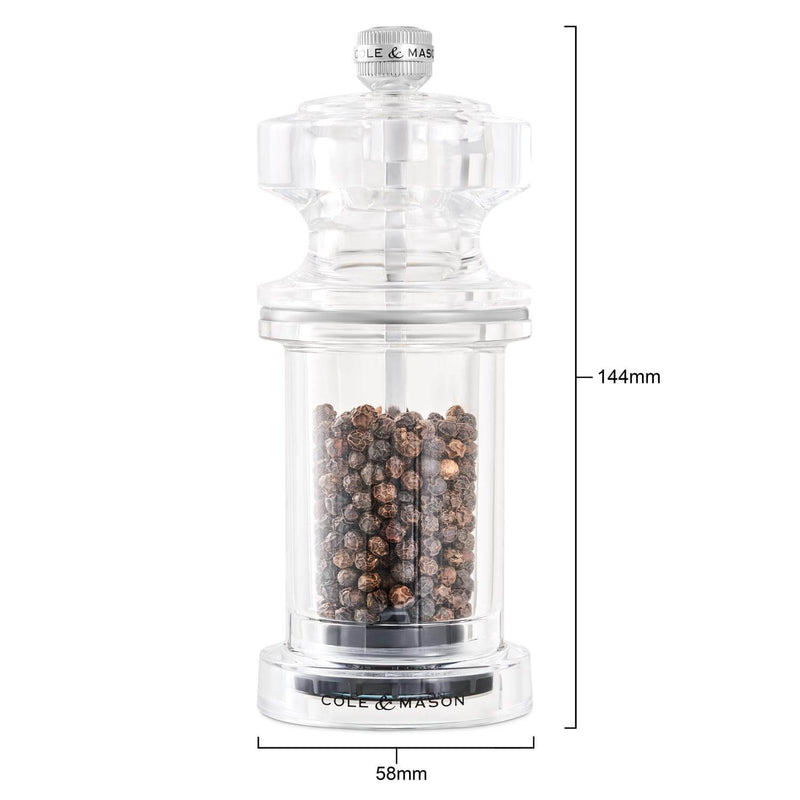 Cole & Mason 605 14.4cm Acrylic Pepper Mill