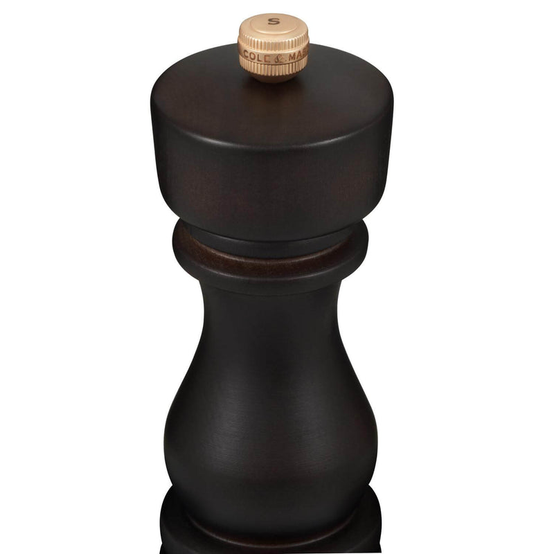 Cole & Mason London 18cm Beech Wood Salt Mill - Chocolate