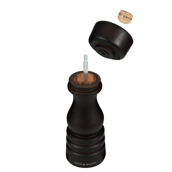 Cole & Mason London 18cm Beech Wood Pepper Mill - Chocolate