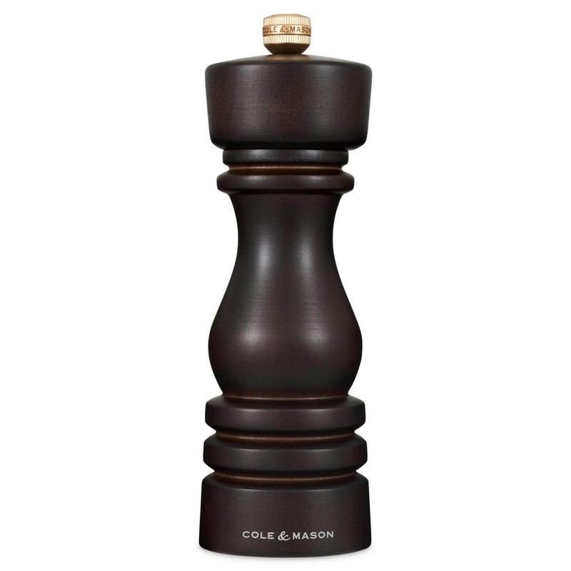 Cole & Mason London 18cm Beech Wood Pepper Mill - Chocolate